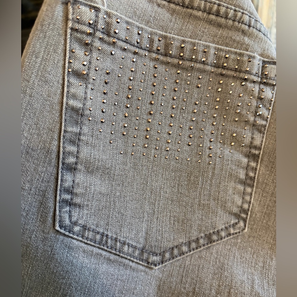 Jones New York Women's Lexington Straight Leg Jeans in Gray Size 10 Short - Picture 6 of 13